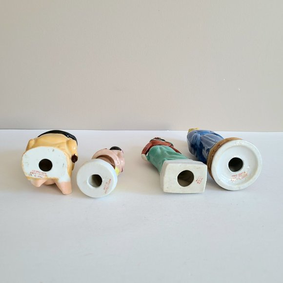 Vintage Ceramic/Porcelain Figurines 1940s. Hand painted. Made in occupied Japan. - Picture 4 of 4